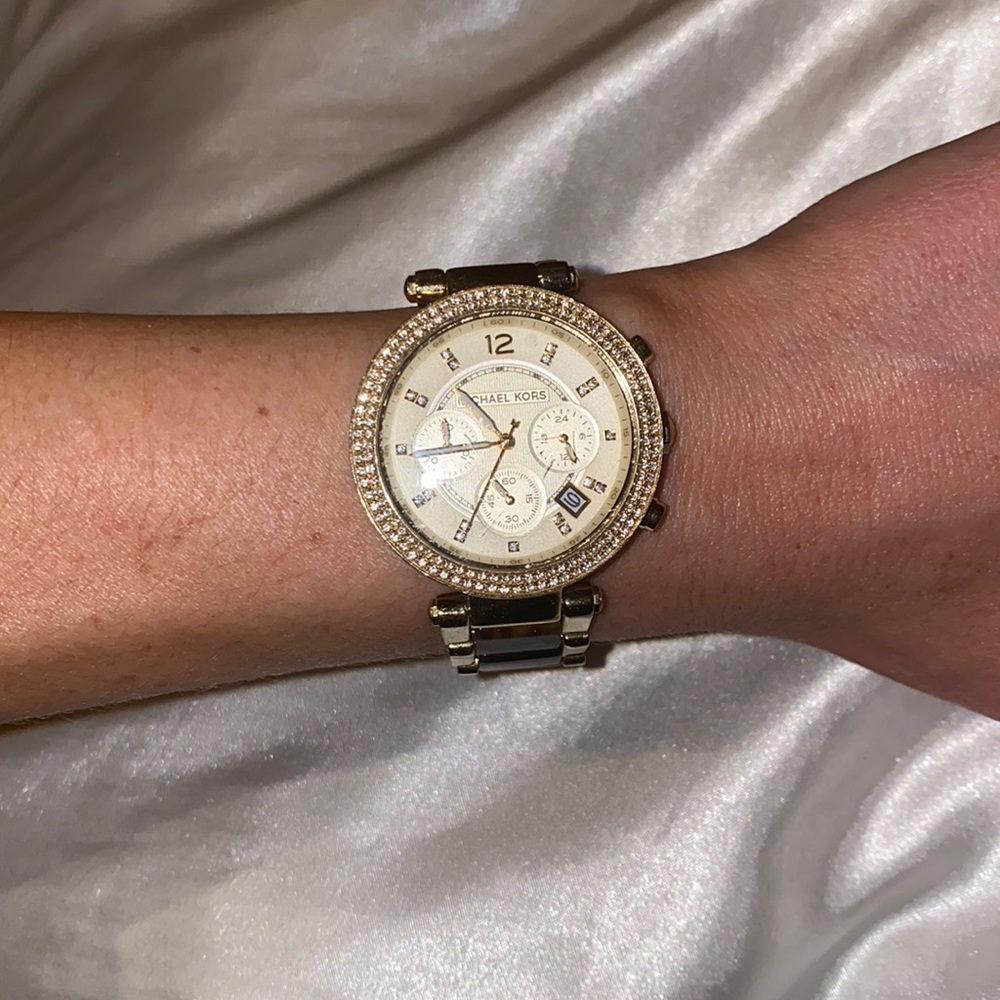 Gold Tortoise Michael Kors Watch